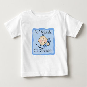 Camiseta Para Bebê Engraçado não me faça a chamada Grandmama