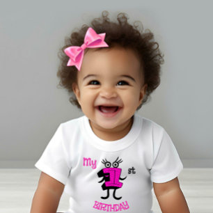 Camiseta Para Bebê Engraçado número um