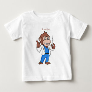 Camiseta Para Bebê Engraçado orangotango macaco