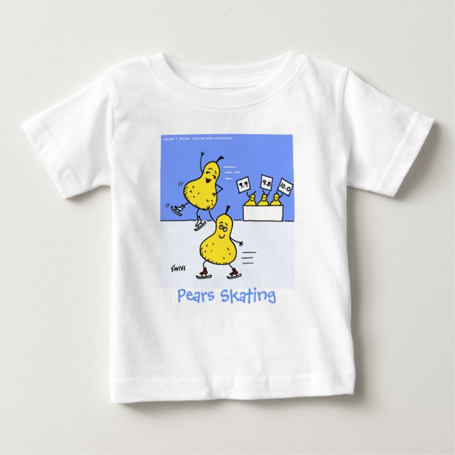 Camiseta Para Bebê Engraçado Patinadores Engraçados Cartoon Ursos de  (Frente)