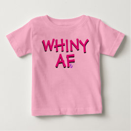 Camiseta Para Bebê Engraçado Rosa, Cinza AF