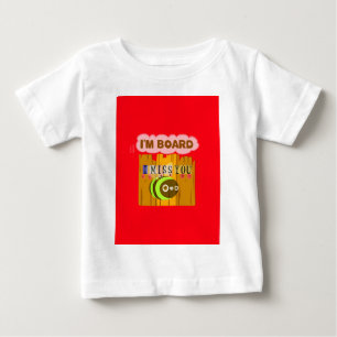 Camiseta Para Bebê Engraçado, sinto sua falta, estou entediado