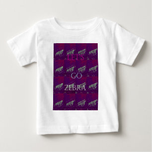 Camiseta Para Bebê Engraçado Vamos Zebra Hakuna Matata motif Design C