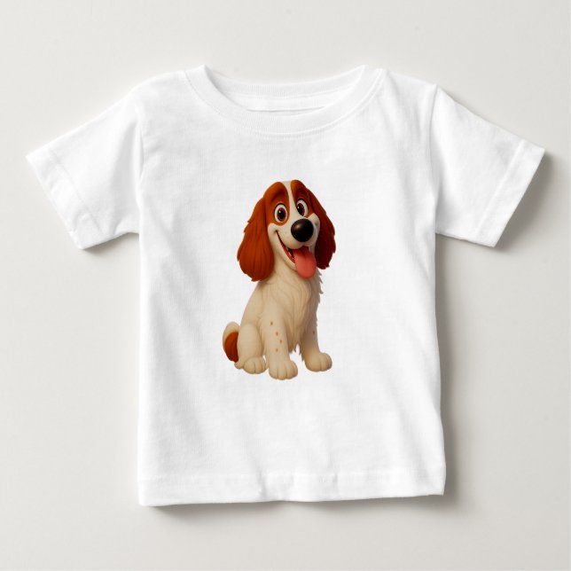 Camiseta Para Bebê Engraçado Welsh Springer Spaniel T Shirt (Frente)