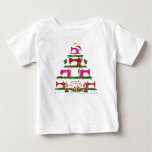 Camiseta Para Bebê Engraçado Xmas Lighting Machine Árvore de Natal