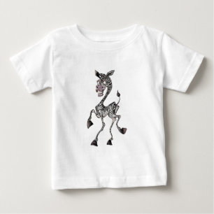 Camiseta Para Bebê Engraçado Zebra Baby T-Shirt