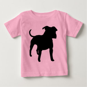 Camiseta Para Bebê Engrenagem de Staffordshire Terrier americano