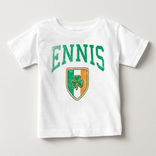 Camiseta Para Bebê ENNIS Irlanda (Frente)