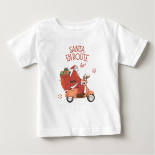 Camiseta Para Bebê enroute de papais noeis