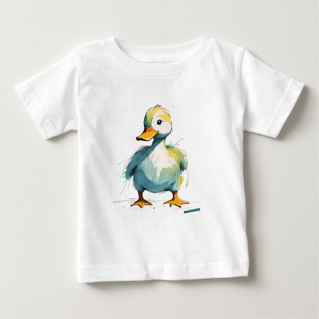 Camiseta Para Bebê Ente (Frente)