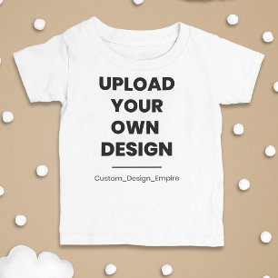Camiseta Para Bebê Envie Seu Próprio Design Aqui Modelo Personaliza