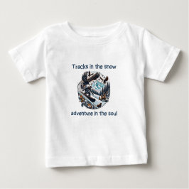 Camiseta Para Bebê Epic Snowy Mountain Adventures com animais selvage