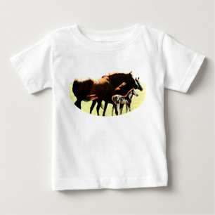Camiseta Para Bebê Equídeos e Fotos