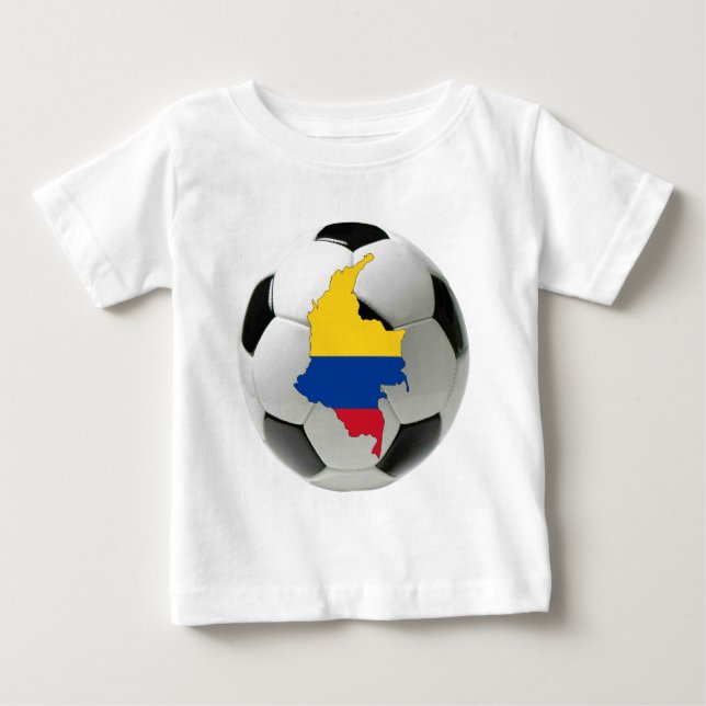 Camiseta Para Bebê Equipa nacional de Colômbia (Frente)
