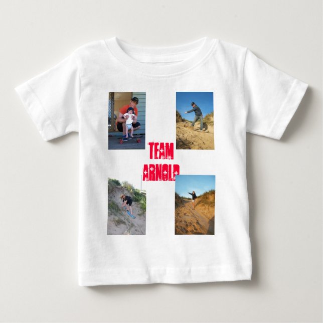 Camiseta Para Bebê Equipe Arnold Boardriders (Frente)