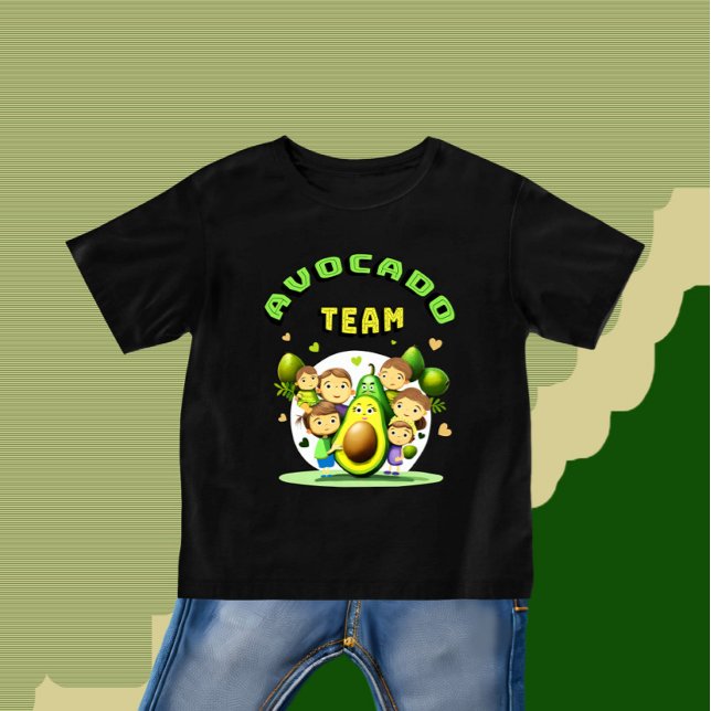 Camiseta Para Bebê Equipe Avocado (Criador carregado)
