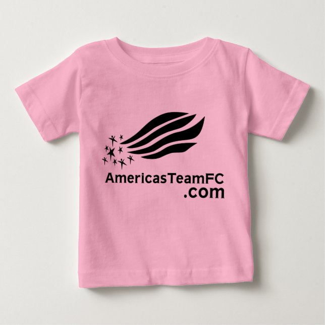 Camiseta Para Bebê equipe da américa t-shirt das raparigas fc (Frente)