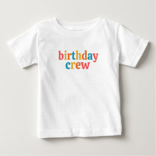 Camiseta Para Bebê equipe de aniversário