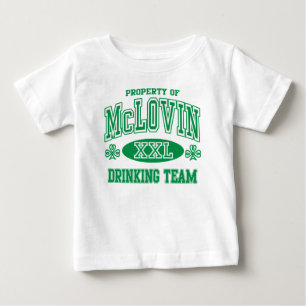 Camiseta Para Bebê Equipe de Bebendos da McLovin na Irlanda
