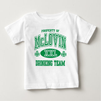 Camiseta Para Bebê Equipe de Bebendos da McLovin na Irlanda