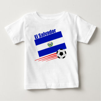 Camiseta Para Bebê Equipe de futebol de El Salvador