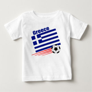 Camiseta Para Bebê Equipe de futebol grega
