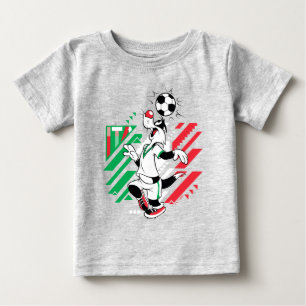 Camiseta Para Bebê Equipe Itália de Futebol Gráfico SYLVESTER™