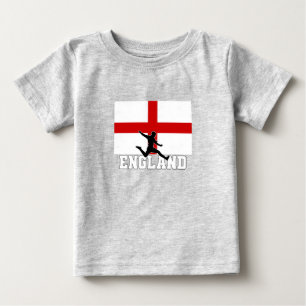 Camiseta Para Bebê Equipe Nacional de Futebol da Inglaterra