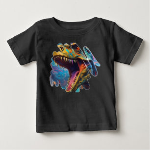 Camiseta Para Bebê Era dos dinossauros Jurássico há 199 milhões de an