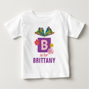 Camiseta Para Bebê Eric Carle   B é para borboleta