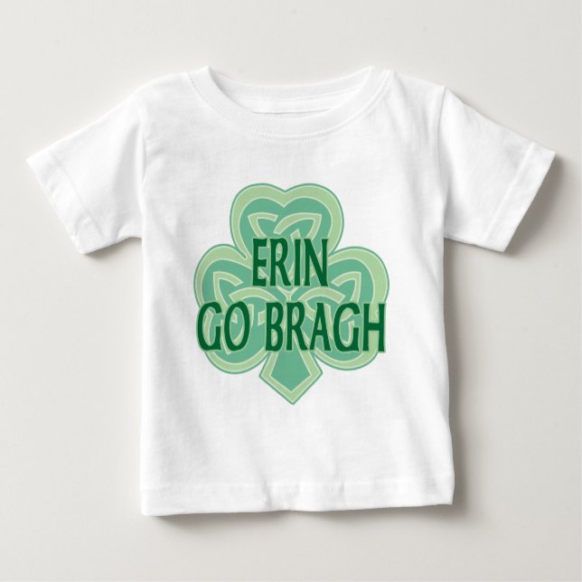 Camiseta Para Bebê Erin Go Bragh Baby Shirt (Frente)