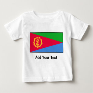 Camiseta Para Bebê Eritrea - bandeira do Eritrean