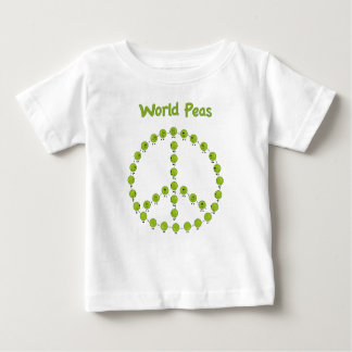 Camiseta Para Bebê Ervilhas do mundo