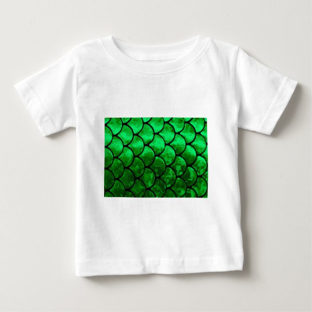 Camiseta Para Bebê escamas (Frente)