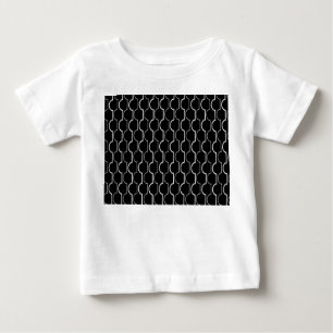Camiseta Para Bebê Escamas Pretas