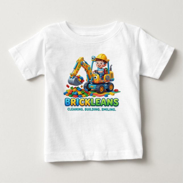 CAMISETA PARA BEBÊ ESCAVADEIRA (Frente)