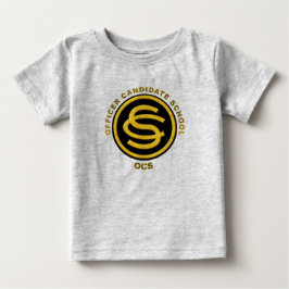 Camiseta Para Bebê Escola Candidata de Oficial do Exército - OCS