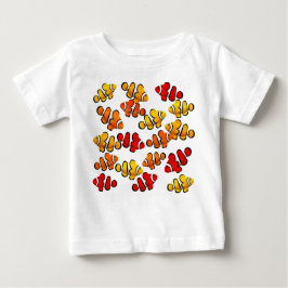 Camiseta Para Bebê Escola do t-shirt da criança de Clownfish do