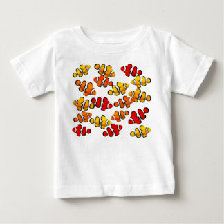 Camiseta Para Bebê Escola do t-shirt da criança de Clownfish do