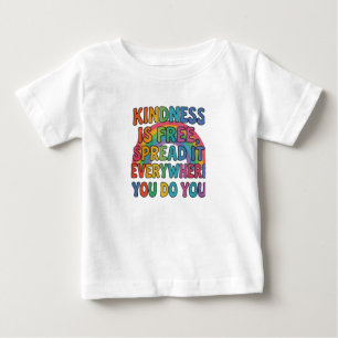 Camiseta Para Bebê Escolha a Felicidade – Colorido Design de Citação
