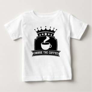 Camiseta Para Bebê escolha o café