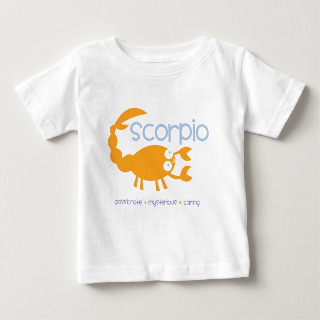 Camiseta Para Bebê Escorpião (Frente)