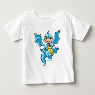 Camiseta Para Bebê Escorpião azul curioso