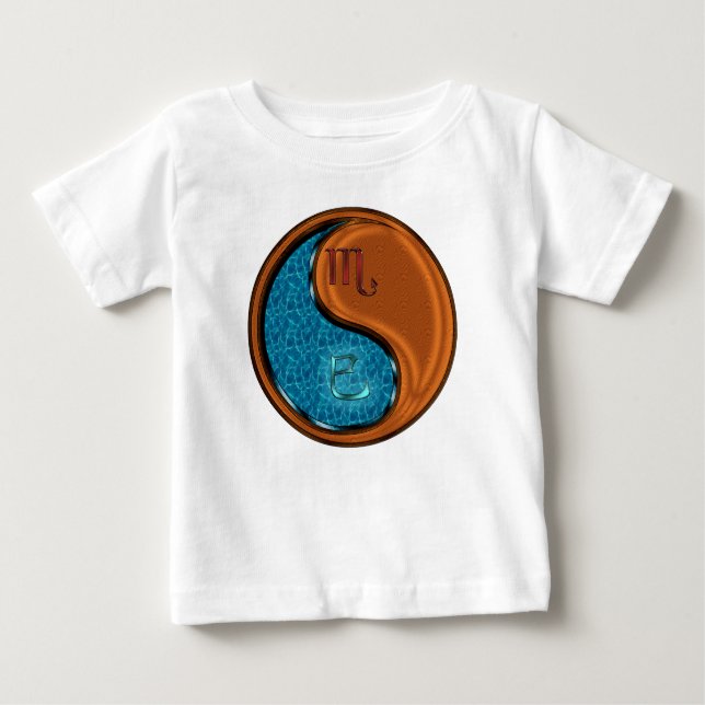 Camiseta Para Bebê Escorpião & Cobra de Madeira (Frente)