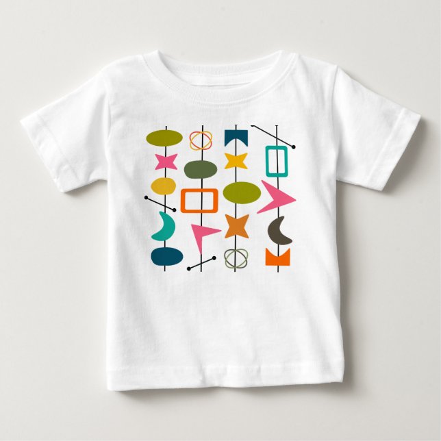 Camiseta Para Bebê Escritores Modernos do Século médio (Frente)
