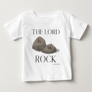 Camiseta Para Bebê Escritura De Bíblia Do Psalm 18:2 KJV