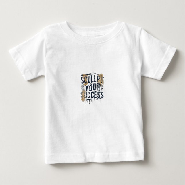 Camiseta Para Bebê Esculpa o seu sucesso (Frente)
