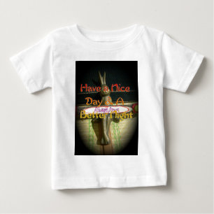 Camiseta Para Bebê Escultura do coelho de bronze com citações inspira