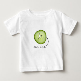 Camiseta Para Bebê esfrie como um t-shirt das crianças do pepino