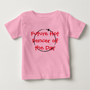 Camiseta Para Bebê Esgrimista quente do dia - esgrimista quente